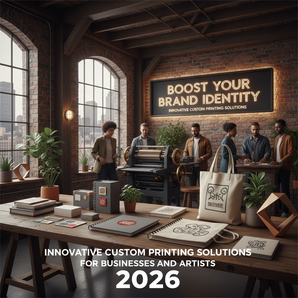 Boost Your Brand Identity: Innovative Custom Printing Solutions for Businesses and Artists in 2026, rustic modern style.